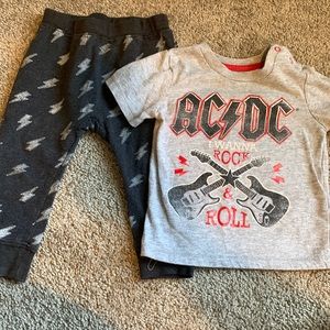 AC/DC 2pc set, size 12M